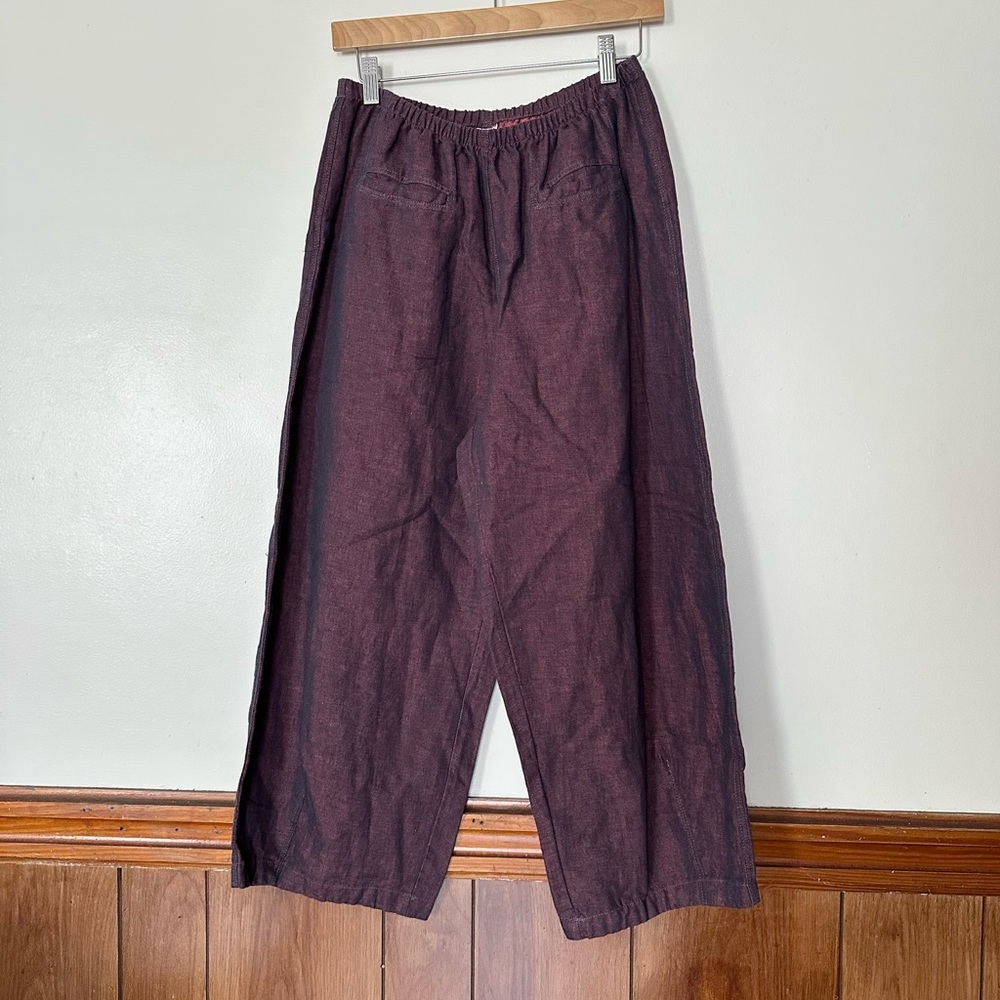 Kleen Linen Cotton Blend Crop Pants NWT